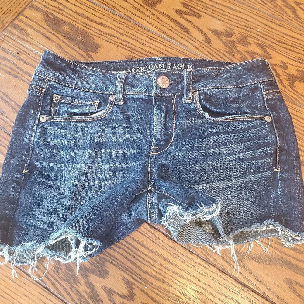 American Eagle skinny stretch cutoff shorts sz 2